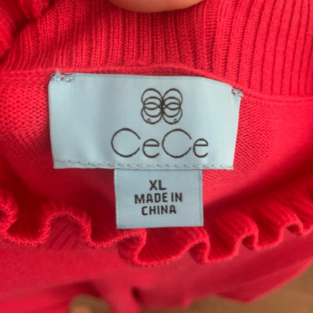 NWOT Bright Pink Sweater Dress Size XL - Picture 2 of 2